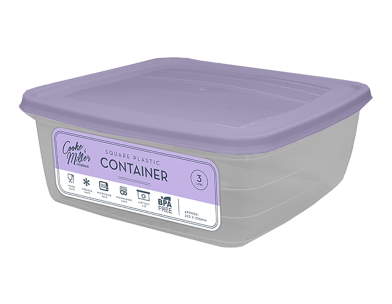 Wholesale Pastel Plastic Container 3L