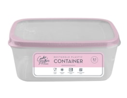 Wholesale Pastel Plastic Rectangle Container 2.1L