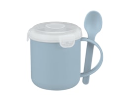 Wholesale Pastel Microwavable Soup Mug with Spoon