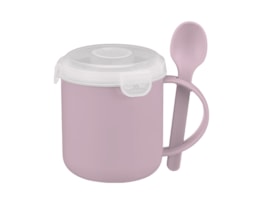 Wholesale Pastel Microwavable Soup Mug with Spoon