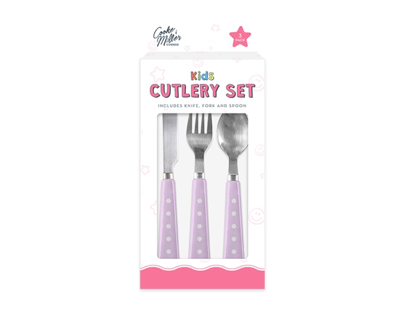 Wholesale Fairy 3 Piece Cutlery Set PDQ