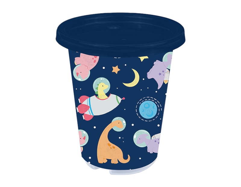 Wholesale Space Dinosaur Tumbler with Straw 3pk