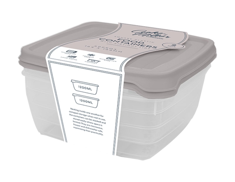 Wholesale Natural Plastic Container 2pk