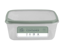 Wholesale Natural Plastic Rectangle Container 2.1L