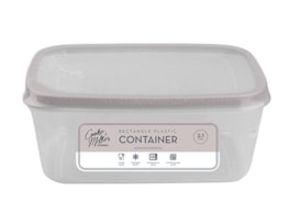 Wholesale Natural Plastic Rectangle Container 2.1L