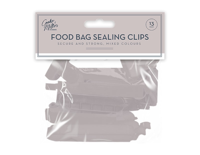 Wholesale Natural Bag Sealing Clips 13pk