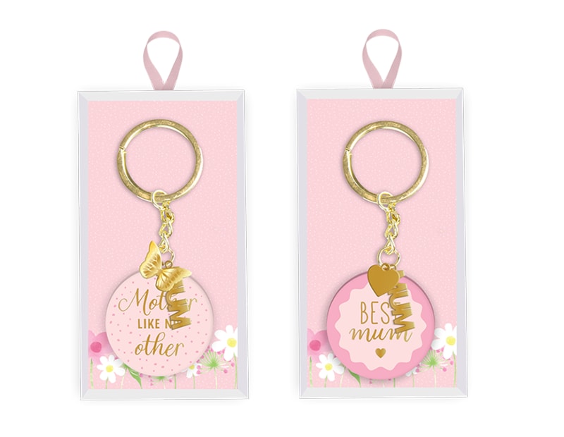 Wholesale Mother's Day Metal Keyring PDQ