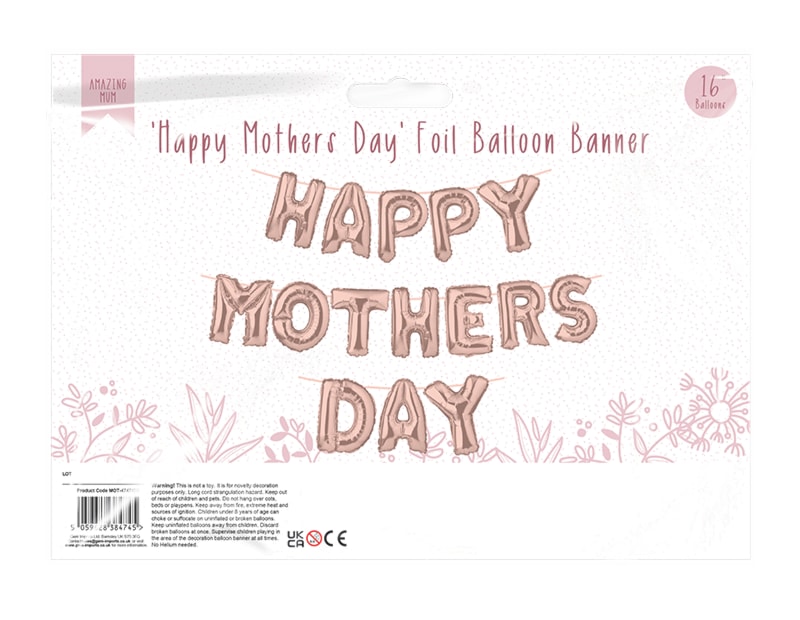 Wholesale Happy Mother's Day foil Balloon Banner