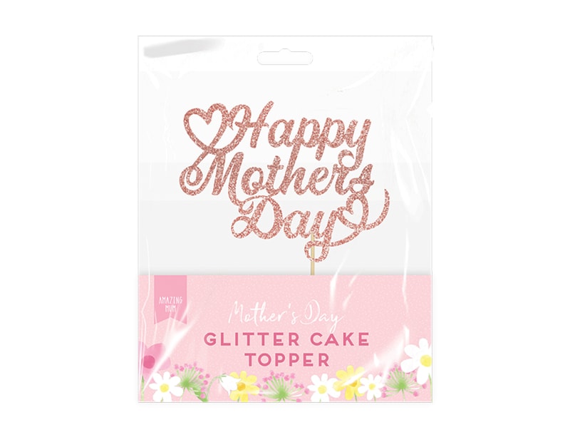 Wholesale Mother's Day Glitter Cake Topper