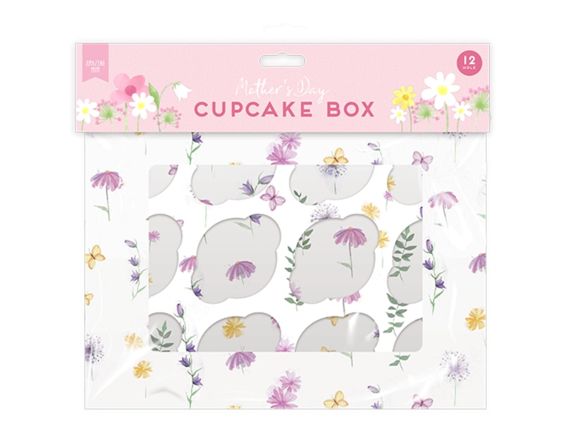 Wholesale Mother's Day Cupcake Box  12- Hole