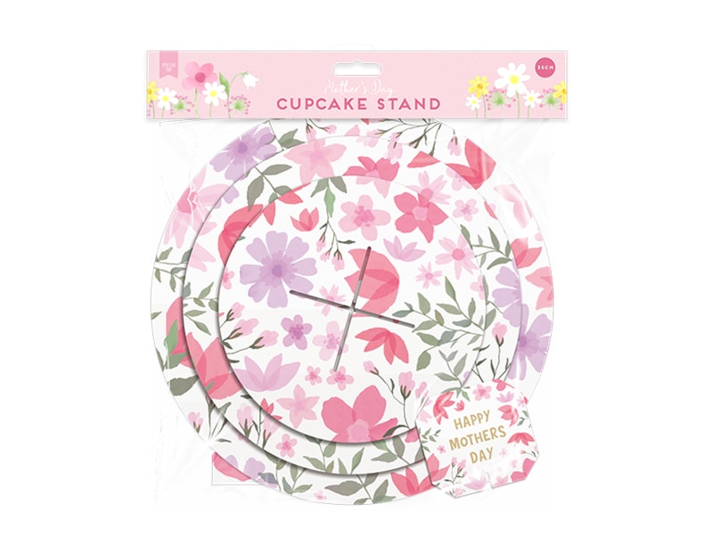 Wholesale Mother's Day Printed Cupcake stand 35cm