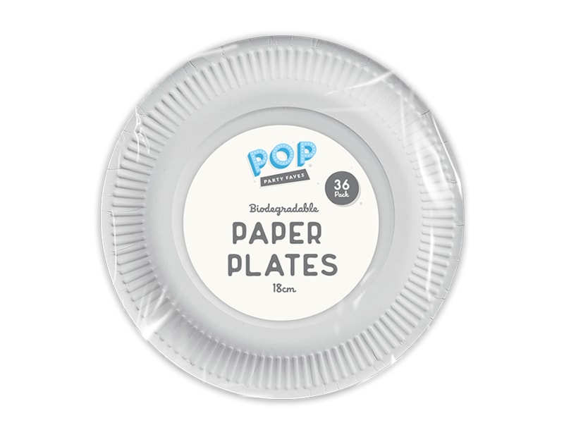 Wholesale White paper plates 18cm