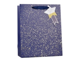 Wholesale Gold Glitter Speckle Medium Gift Bag 26x32x12cm