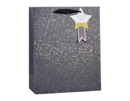 Wholesale Gold Glitter Speckle Medium Gift Bag 26x32x12cm