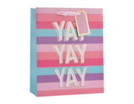 Wholesale Girls Foiled Medium Gift Bag 26x32x12cm