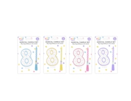 Wholesale Pastel Musical Birthday Candle Set