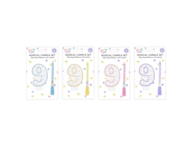 Wholesale Pastel Musical Birthday Candle Set