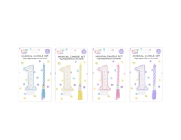 Wholesale Pastel Musical Birthday Candle Set