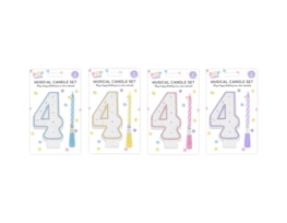 Wholesale Pastel Musical Birthday Candle Set