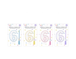 Wholesale Pastel Musical Birthday Candle Set