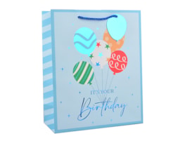 Wholesale Boys Foiled Happy Birthday Large Gift Bag 30x42x12cm