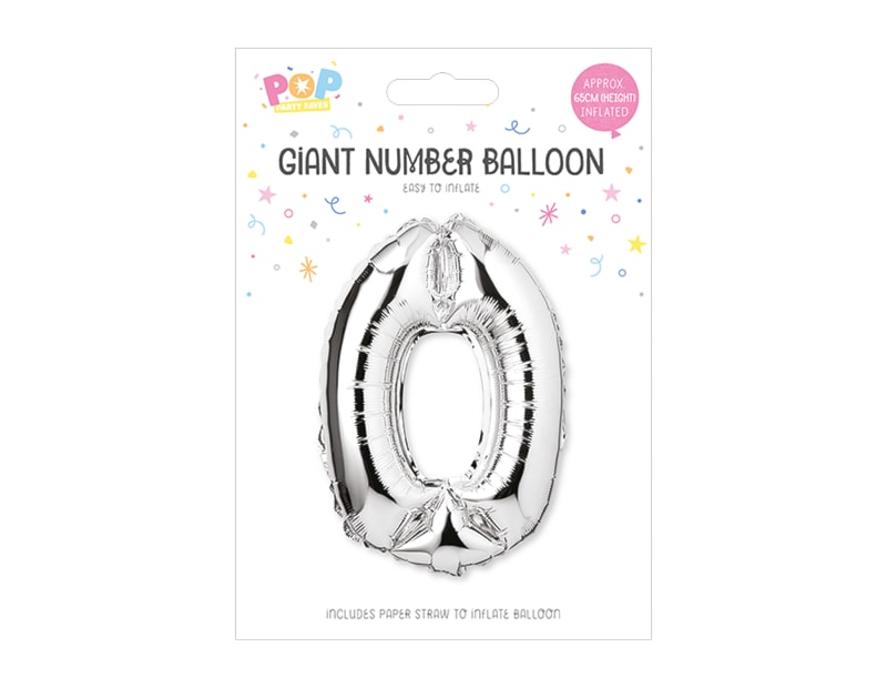 Wholesale Silver Number Balloons