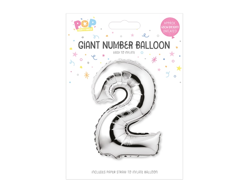 Wholesale Silver Number Balloons