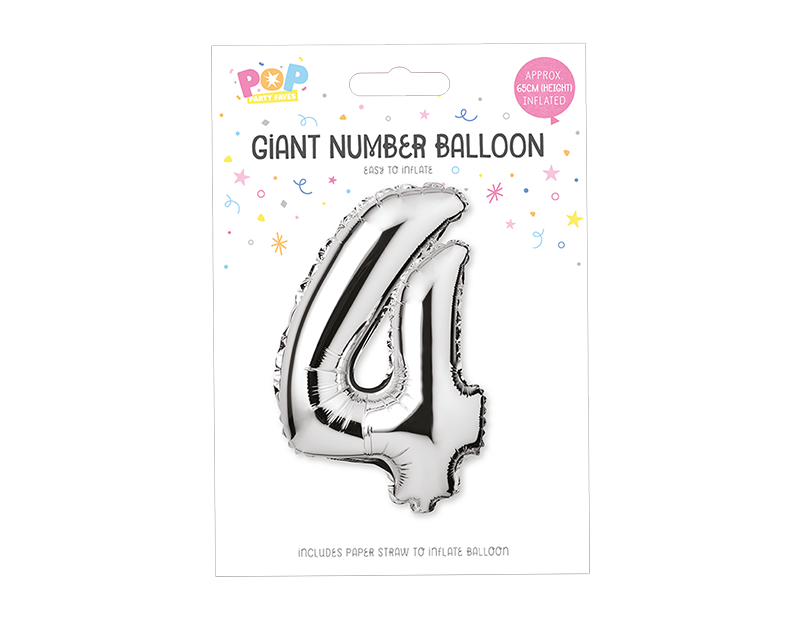 Wholesale Silver Number Balloons