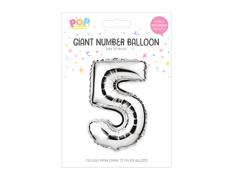 Wholesale Silver Number Balloons