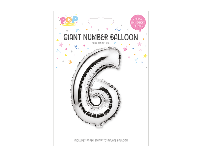 Wholesale Silver Number Balloons