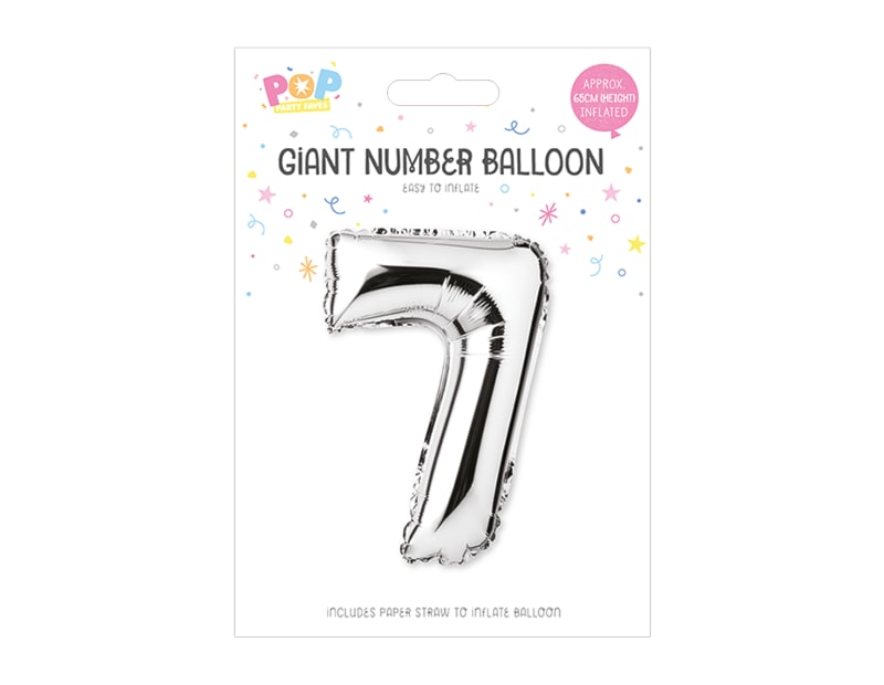 Wholesale Silver Number Balloons