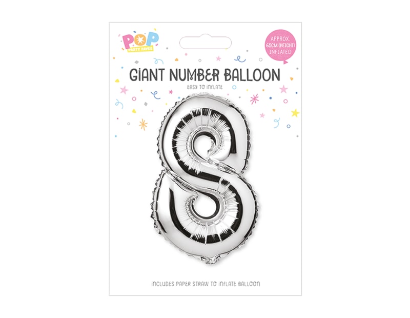 Wholesale Silver Number Balloons