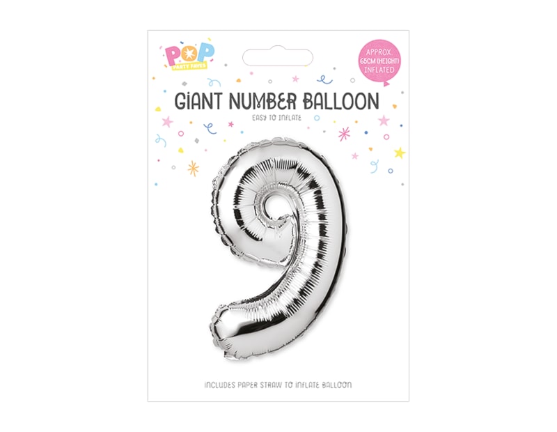 Wholesale Silver Number Balloons