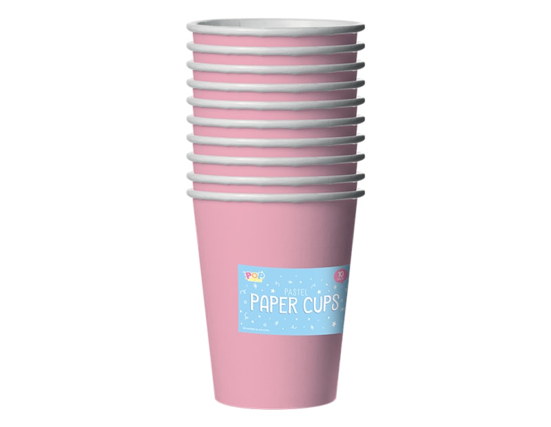 Wholesale Pastel Paper Cups 10pk PDQ