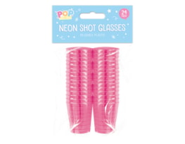 Wholesale Neon Shot Glasses 24pk