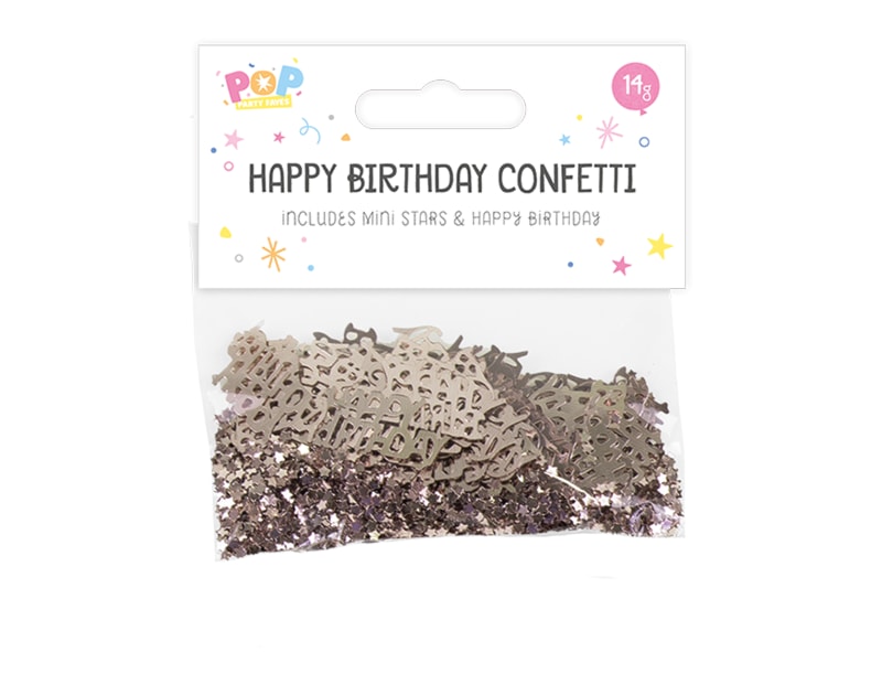 Wholesale Metallic Happy Birthday Confetti