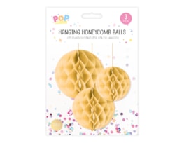 Wholesale Honeycomb Hanging Decoration 3pk | Gem imports Ltd