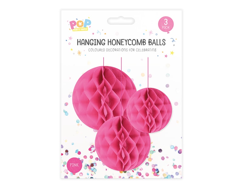 Wholesale Honeycomb Hanging Decoration 3pk | Gem imports Ltd