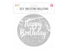 Wholesale Metallic self inflating balloon 2pk