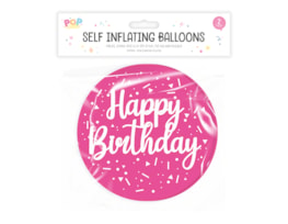 Wholesale Metallic self inflating balloon 2pk