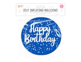 Wholesale Metallic self inflating balloon 2pk