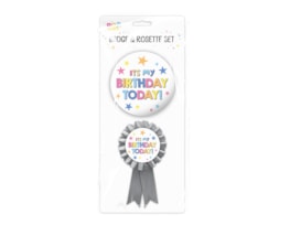 Wholesale Birthday Party badge set 2 piece