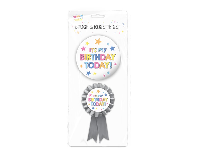 Wholesale Birthday Party badge set 2 piece