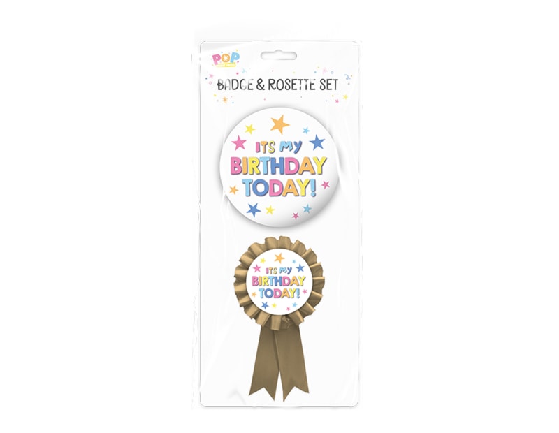 Wholesale Birthday Party badge set 2 piece