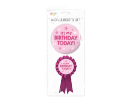 Wholesale Birthday Party badge set 2 piece