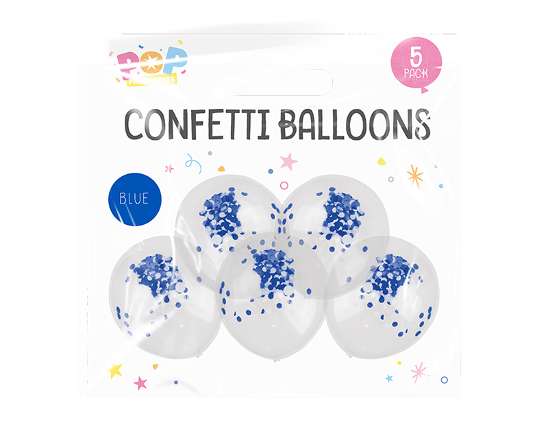 Wholesale Confetti Balloons 5pk