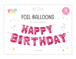 Wholesale Metallic Happy Birthday Foil Balloons