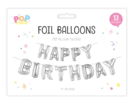 Wholesale Metallic Happy Birthday Foil Balloons