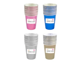 Wholesale Metallic Paper Cups 8Pk PDQ