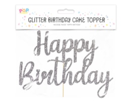 Wholesale Glitter Happy Birthday Cake Topper